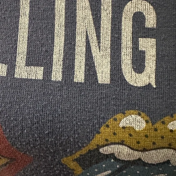 The Rolling Stones Women's Crewneck Sweater - Blue with Multicolor Graphics XL - Picture 2 of 10